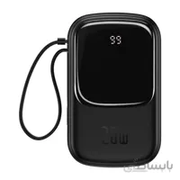 پاوربانک 20000mAh فست شارژ باسئوس Baseus مدل Qpow Digital Display توان 20وات رنگ سفید ا Baseus Qpow Digital Display 20000mAh 20W PPQD-H02