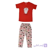 ست تی شرت و شلوار دخترانه زیروه مدل 6972