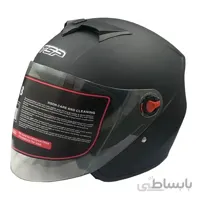 کلاه کاسکت تی اس پی مشکی مات مدل 102mat
