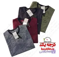 تیشرت یقه گرد ژاگارد 4 رنگ