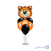استند بادکنک 7 شاخه طرح ببر مدل STA294