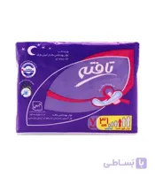 نوار بهداشتی بالدار خیلی نازک مشبک تافته مدل ایرلید ویژه شب کد 1106 - بسته 7 عددی