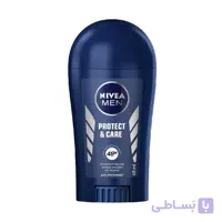 استیک ضد تعریق مردانه نیوآ مدل Protect and Care حجم 40 میلی لیتر ا Nivea Protect and Care Stick Deodorant For Men 40ml
