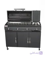 کباب پز گازی حسینی مدل آذرخش ا ابعاد : 40 × 120 سانتی متر