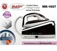 اتو بخار مخزن دار مایر مدل MR 1607 مشکی سفید ا MAIER PROFESSIONAL SREAM GENERATOR MR-1607