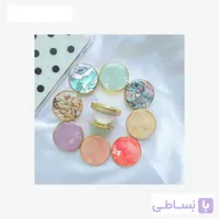 پاپ سوکت دایره‌ای ماربل Marble round pattern Pop socket