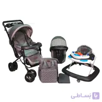 ست 4 تیکه کالسکه دلیجان مدل موج