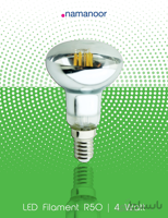 لامپ LED فیلامنتی پشت جیوه ای (Filament R50) 4وات نمانور