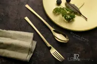 سرویس قاشق و چنگال 30 نفره طلایی براق رزنتال مدل جورجیا