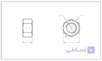 مهره M14 خشکه