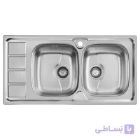سینک ظرفشویی توکار کد 164 اخوان ا AKHAVAN