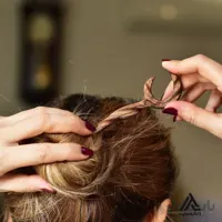 پین مو چوبی منبتکاری طرح ماه نشان