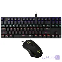 کیبورد , موس گیمینگ تی دگر T-Dagger T-TGS005 Advance Force 2 in 1 Gaming combo