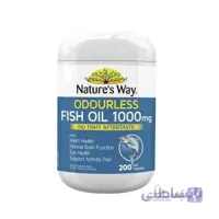 کپسول روغن ماهی نیچرز وی Natures Way Odourless Fish Oil 1000 mg Capsule