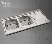 سینک ظرفشویی استیل میلان مدل 8014