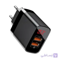شارژر دیواری بیسوس مدل Mirror Lake Dual QC Digital Display CCJMHA-A01
