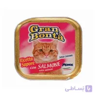 غذای پته گربه gran bonta حاوی ماهی سالمون وزن 100 گرمی