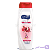 شامپو HOBBYعصاره انار مخصوص موهای رنگ شده حجم 600میل
