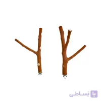 چوب قفس پرنده مدل طبیعی دو شاخه