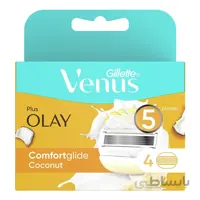 تیغ یدک ژیلت ونوس مدل Comfort Glide Coconut بسته 4 عددی
