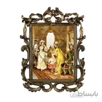 تابلو آینه ای پلی رزین لوتوس مدل THE WAIT کد PH-70017-A4