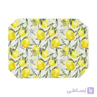 زیر بشقابی پارچه ای طرح لیمو
