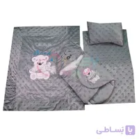 سرویس خواب ستاره گلدوزی خرس شالدار