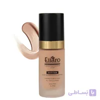 کرم پودر ضد چروک اِلارو مدل Anti Age حجم 40 میل شماره 02 - بژ روشن ا Ellaro Anti Age Light Mattifying Foundation 40ml No.02 Light Beige