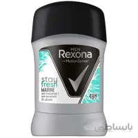 مام رول ضد تعریق مردانه مدل استی فرش مارین رکسونا حجم 50 میل ا Stay fresh Marine Motion Sence Men Rexona