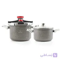 زودپز دوقلو لایف اسمایل مدل ZDS-5+7M ا (شما لایق بهترین ها هستید) _ Life Smile Pressure Cooker ZDS-5+7M