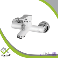 شیر حمام کیان مدل ساینا سفید کروم