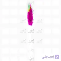 اسباب بازی میله ای پر دار برای گربه کد2327