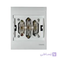 مکانیزم کلید سه پل ایران الکتریک مدل 2008 سفید