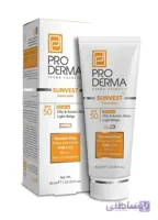 ضد آفتاب spf50 پرودرما پوست چرب،جوش دار بی رنگ