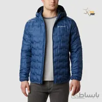 کاپشن پر مردانه کلمبیا Delta Ridge Down Hooded Jacket Blue