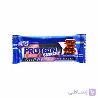 پروتئین بار شکلات شیری و برنجک ۴۰ گرم کرانچی ماسل – muscle station