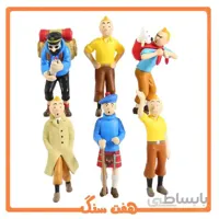تن تن و کاپیتان هادوک مجموعه فیگور 6 عددی اورجینال TIN TIN Figure