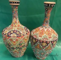 گلدان میناکاری سفالی کد ۱۰۹۹۲