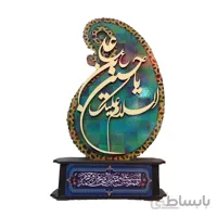 تندیس چوبی رومیزی السلام علیک یا حسین بن علی