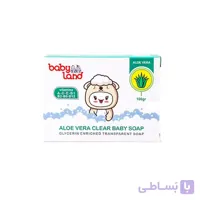 صابون شفاف بچه حاوی عصاره آلوئه ورا بی بی لند ا Baby Land Aloe Vera Clear Baby Soap 100g
