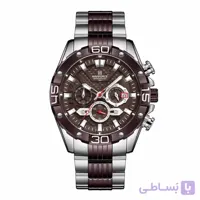 ساعت مچی نیوی فورس مردانه قهوه ای مدل Naviforce 8019