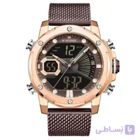 ساعت نیوی فورس مردانه قهوه ای مدل 9172 naviforce