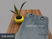 پرده آماده مخمل گارنت آبی روشن