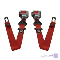ست کمربند جلو چپ و جلو راست ایربگدار پژو ۲۰۶ و ۲۰۷ (مکانیزم RPLL ) رنگ قرمز