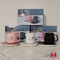 ماگ حرارتی کینگ و کویین به همراه صفحه گرمکن برقی