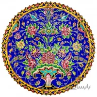 رومیزی مخمل گرد گل افشان