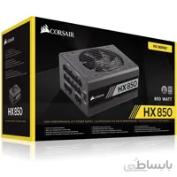 منبع تغذیه کامپیوتر کورسیر مدل HX850 850W Platinum Fully Modular