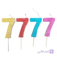 شمع اکلیلی طرح عدد هفت