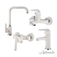 ست شیرآلات درخشان مدل کاج وایت