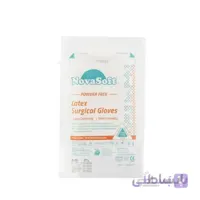 دستکش جراحی بدون پودر نوا سایز ۷/۵ ا Nova powderless surgical gloves size 7/5
